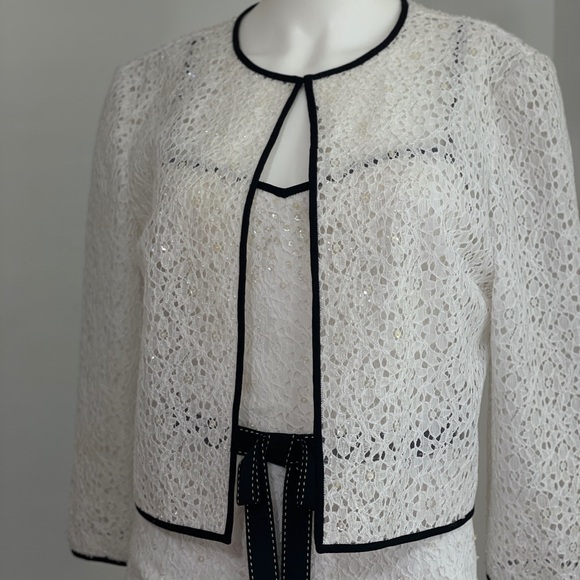 Bob Mackie Eyelet Dress with Bolero - Picture 3 of 15